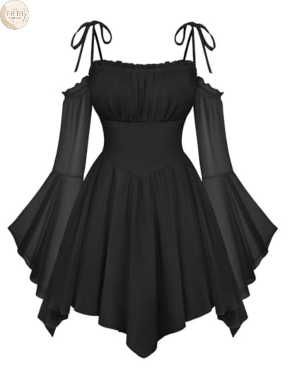 Renaissance Fairy Dress A-Line Off Shoulder Handkerchief Corset Chiffon